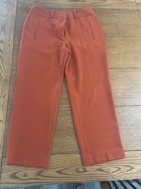 Bar III Cropped Straight-Leg Pants in Burnt Orange